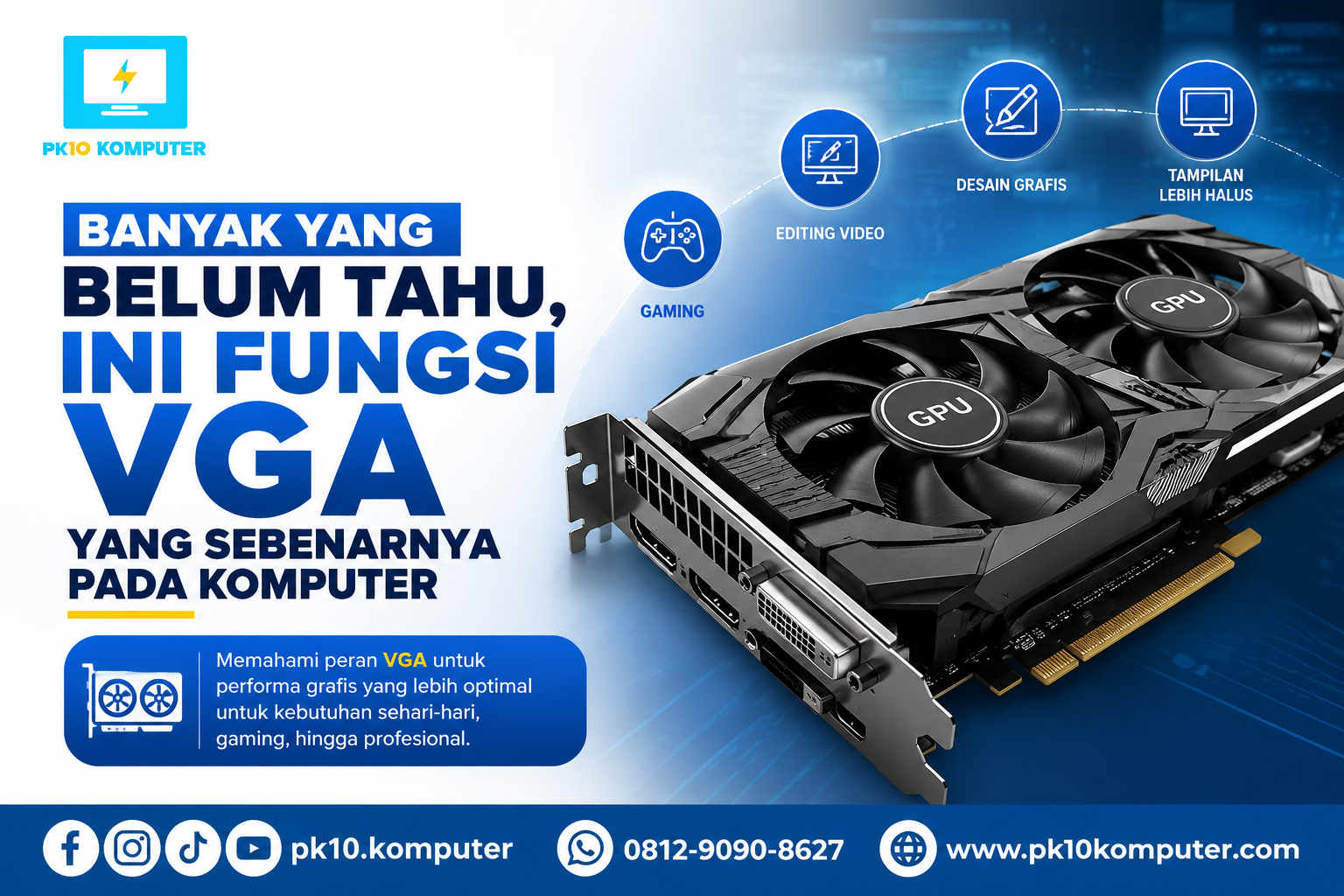 Banyak yang Belum Tahu, Ini Fungsi VGA yang Sebenarnya pada Komputer