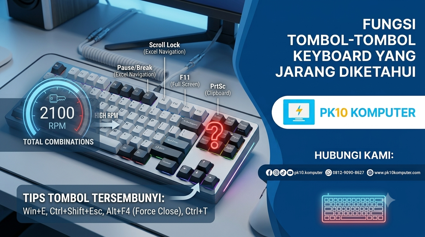 Fungsi Tombol-Tombol Keyboard yang Jarang Diketahui