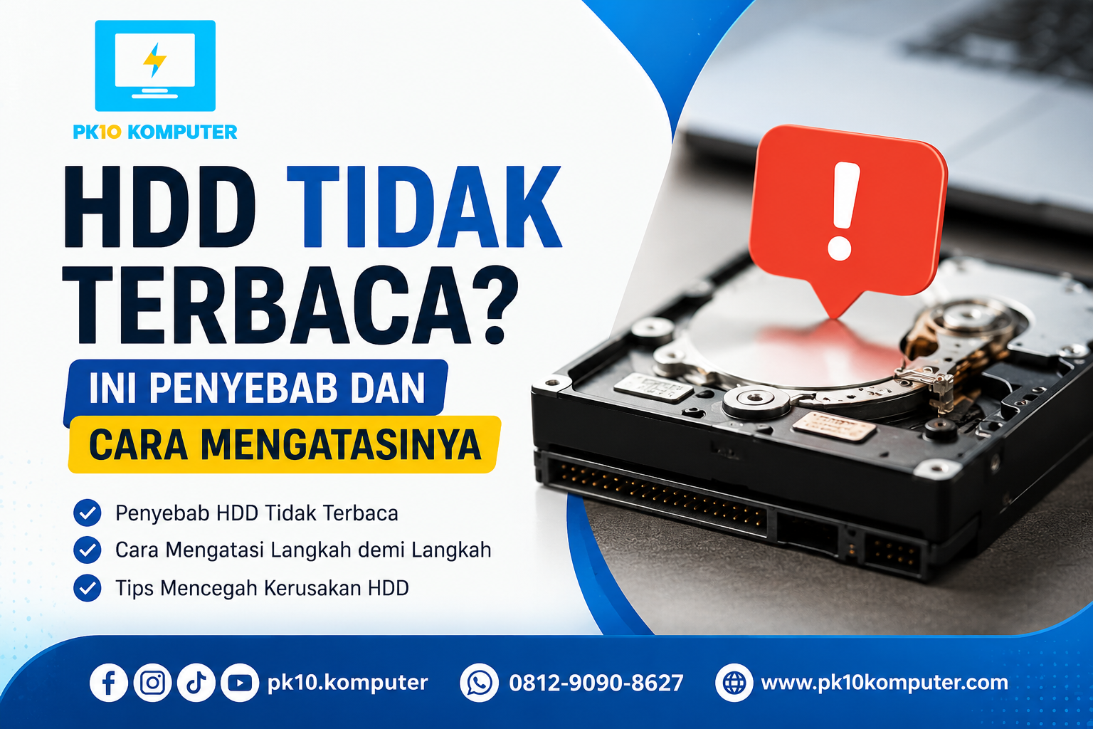 HDD Tidak Terbaca Ini Penyebab dan Cara Mengatasinya