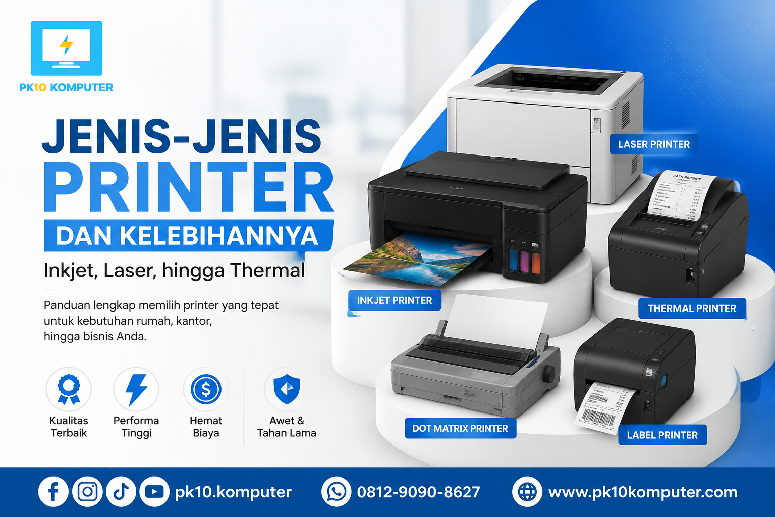 Jenis-Jenis Printer dan Kelebihannya Panduan Memilih Printer Sesuai Kebutuhan