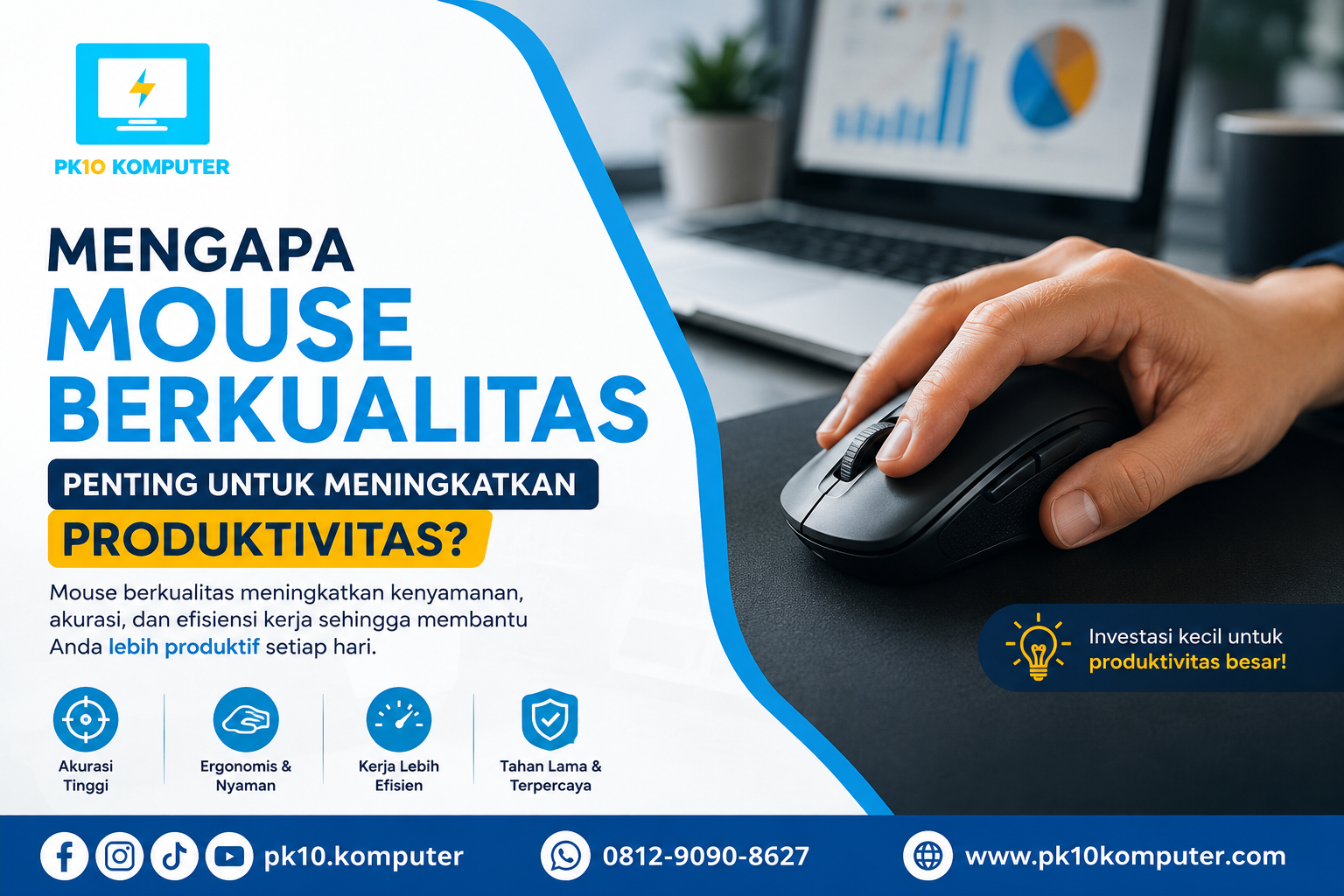 Mengapa Mouse Berkualitas Penting untuk Meningkatkan Produktivitas