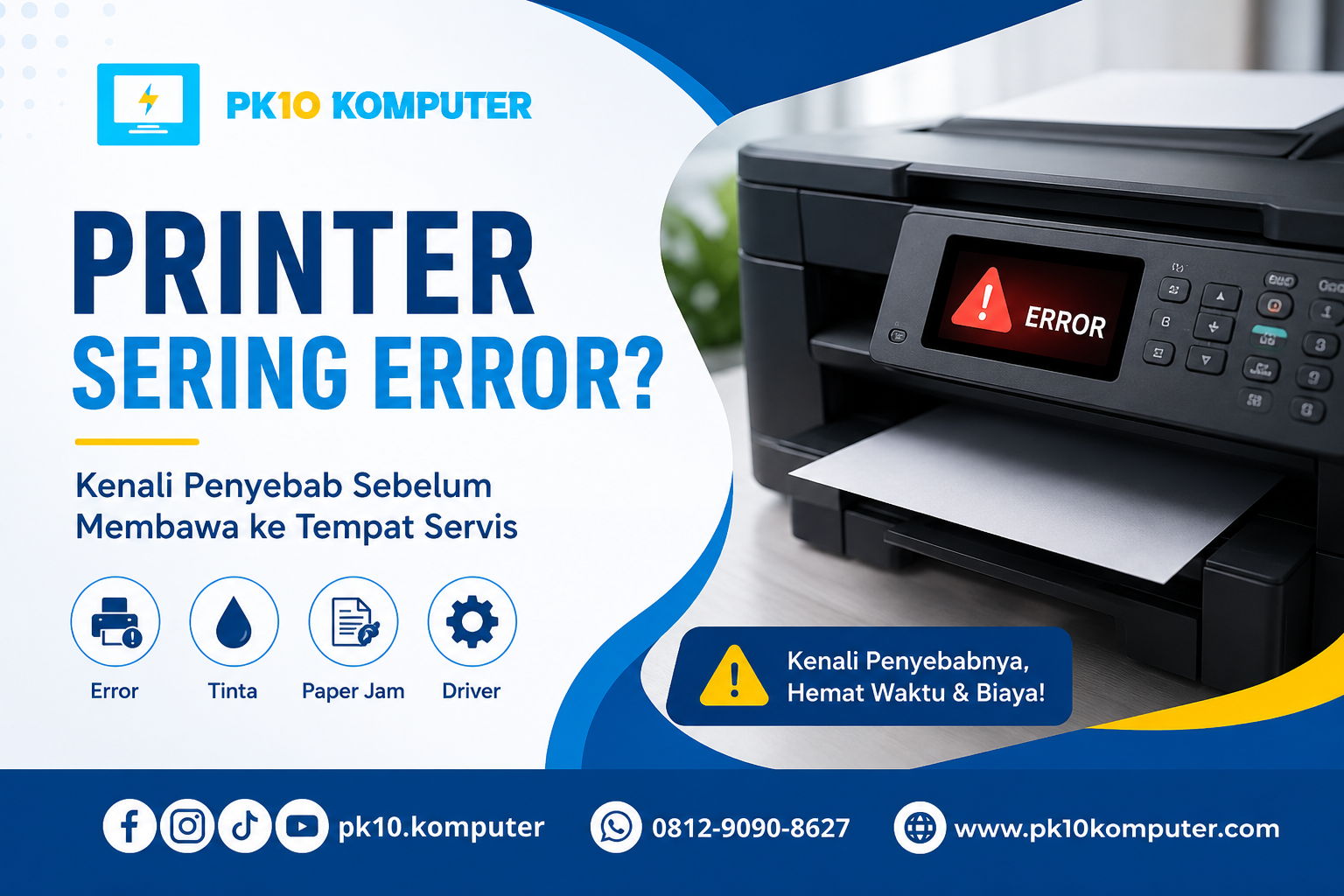 Printer Sering Error Kenali Penyebab Sebelum Membawa ke Tempat Servis
