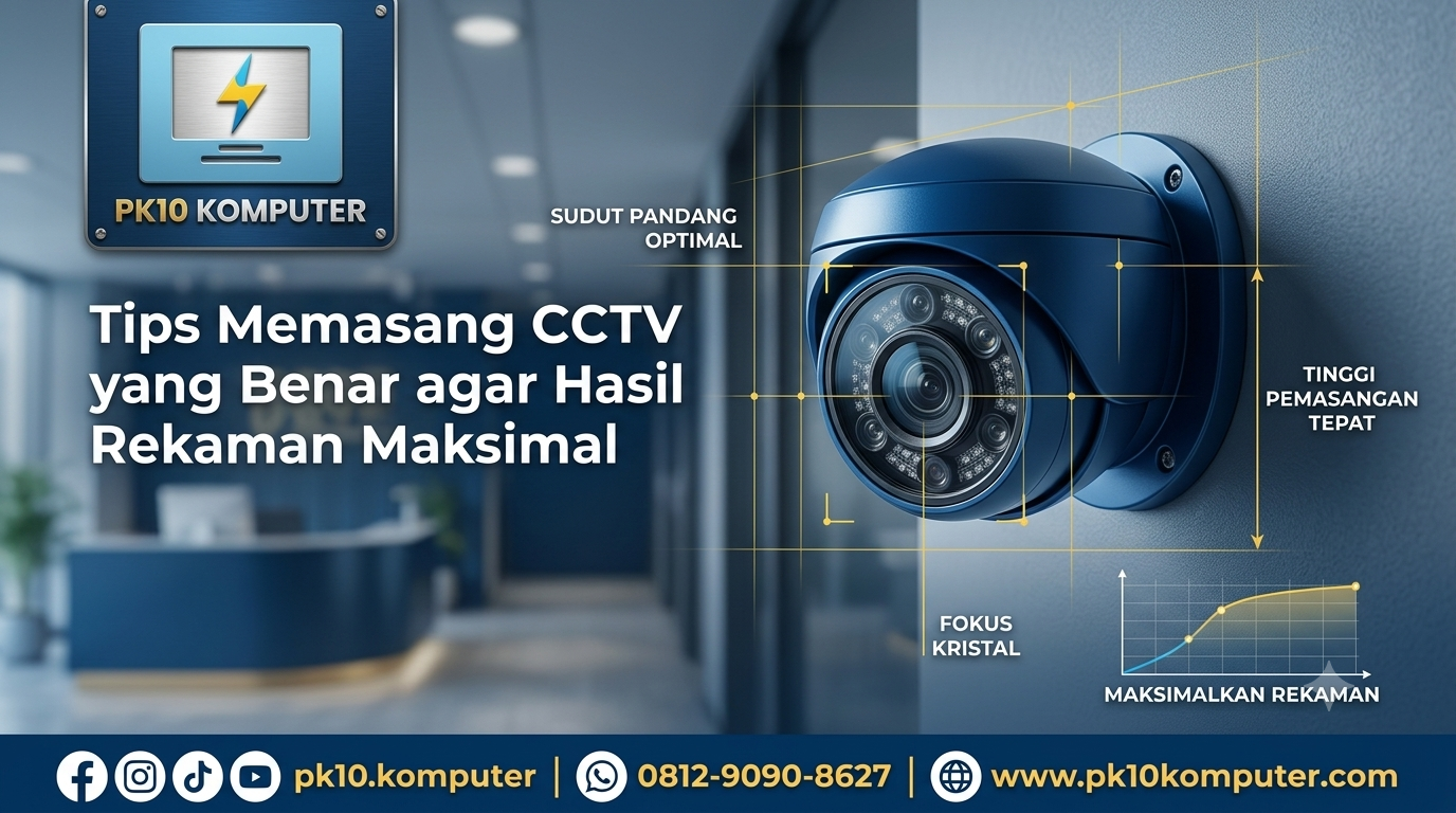 Tips Memasang CCTV yang Benar agar Hasil Rekaman Maksimal