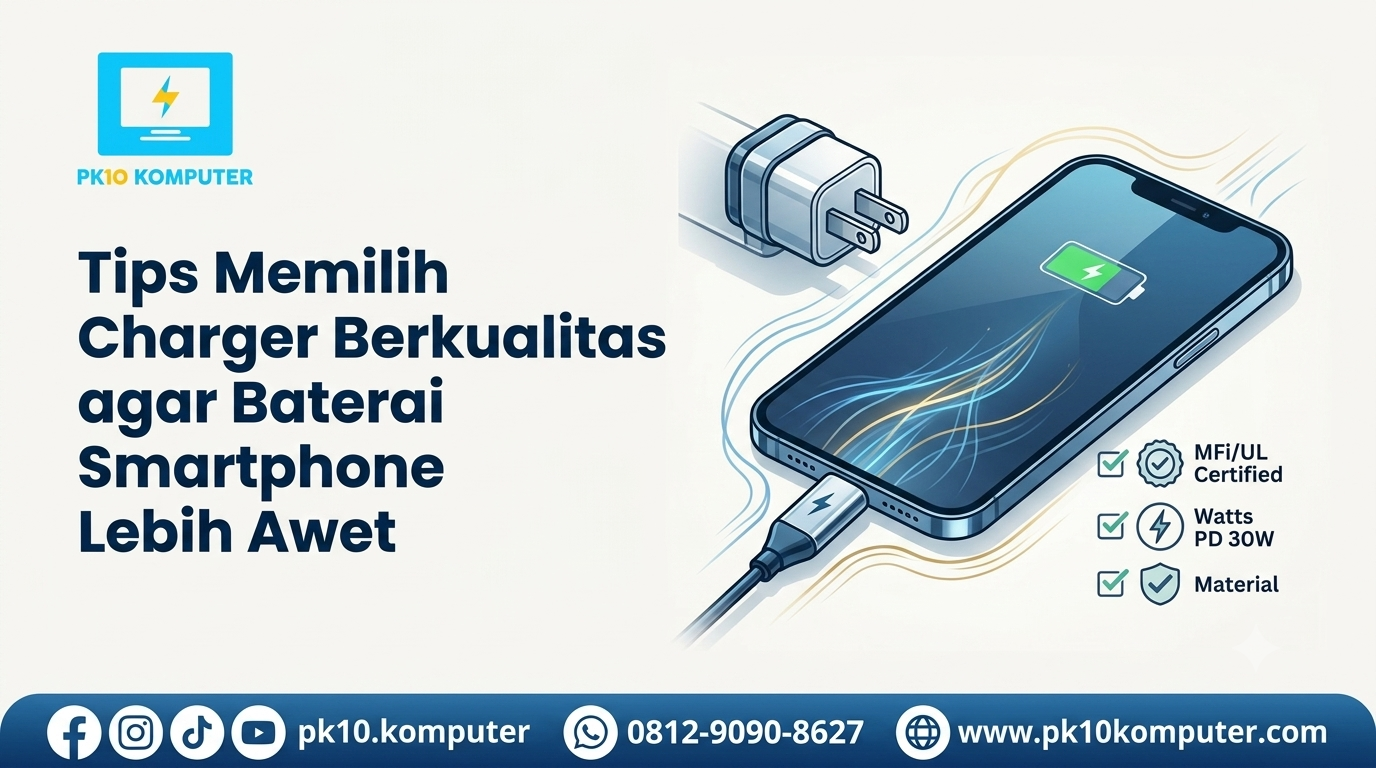 Tips Memilih Charger Berkualitas agar Baterai Smartphone Lebih Awet
