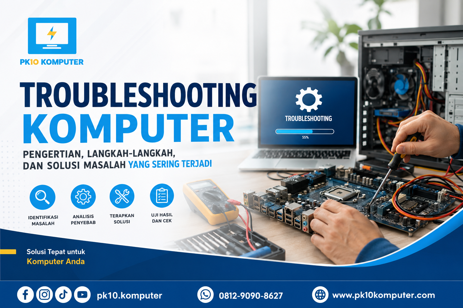 Troubleshooting Komputer Pengertian, Langkah-Langkah, dan Solusi Masalah yang Sering Terjadi