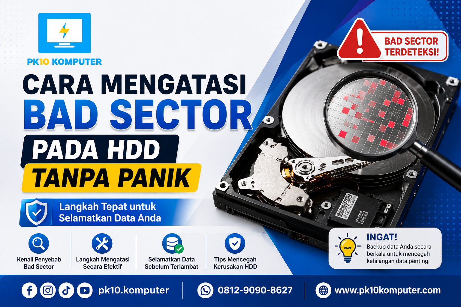 Cara Mengatasi Bad Sector pada HDD Tanpa Panik