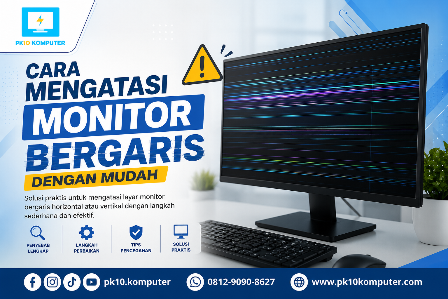 Cara Mengatasi Monitor Bergaris dengan Mudah