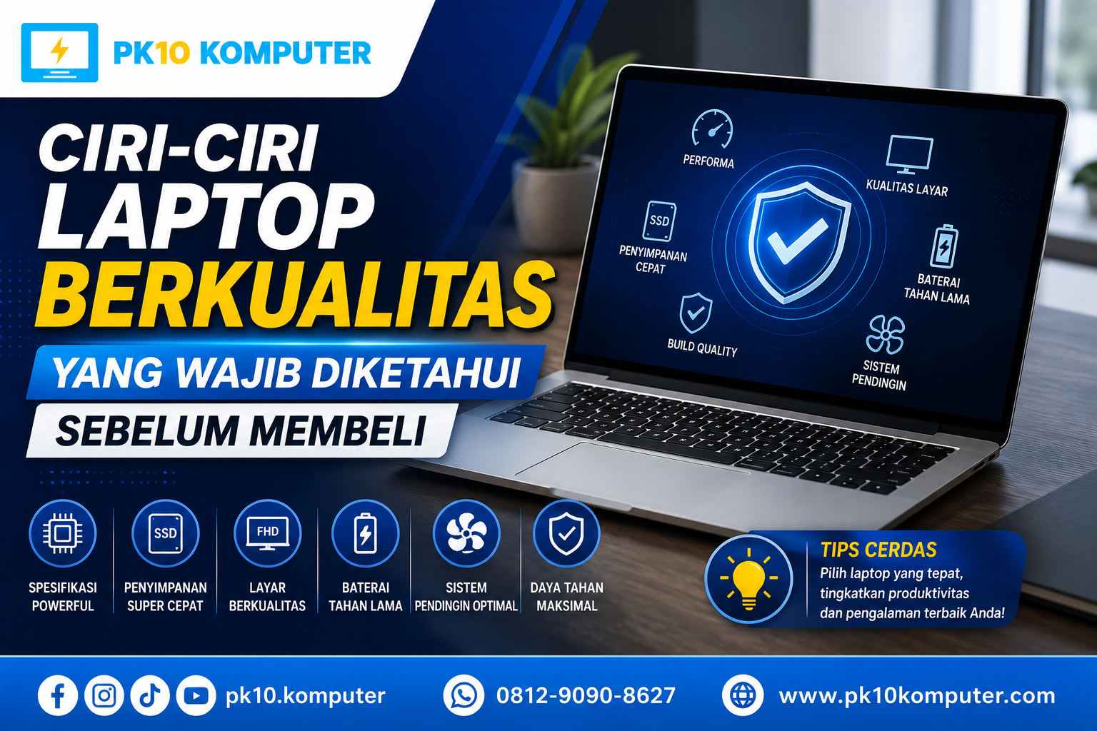 Ciri-Ciri Laptop Berkualitas yang Wajib Diketahui Sebelum Membeli