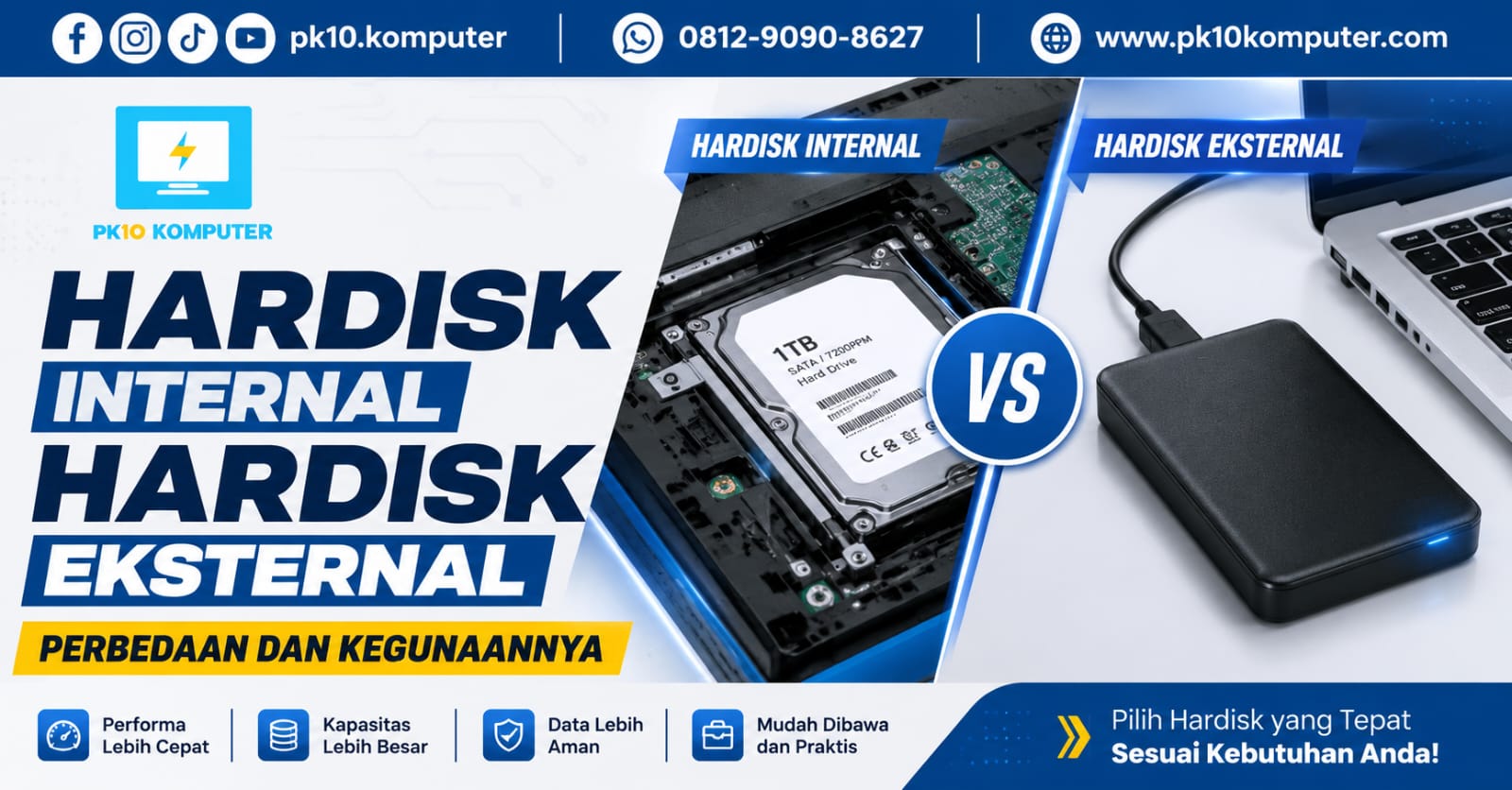 Hardisk Internal vs Hardisk Eksternal Perbedaan dan Kegunaannya