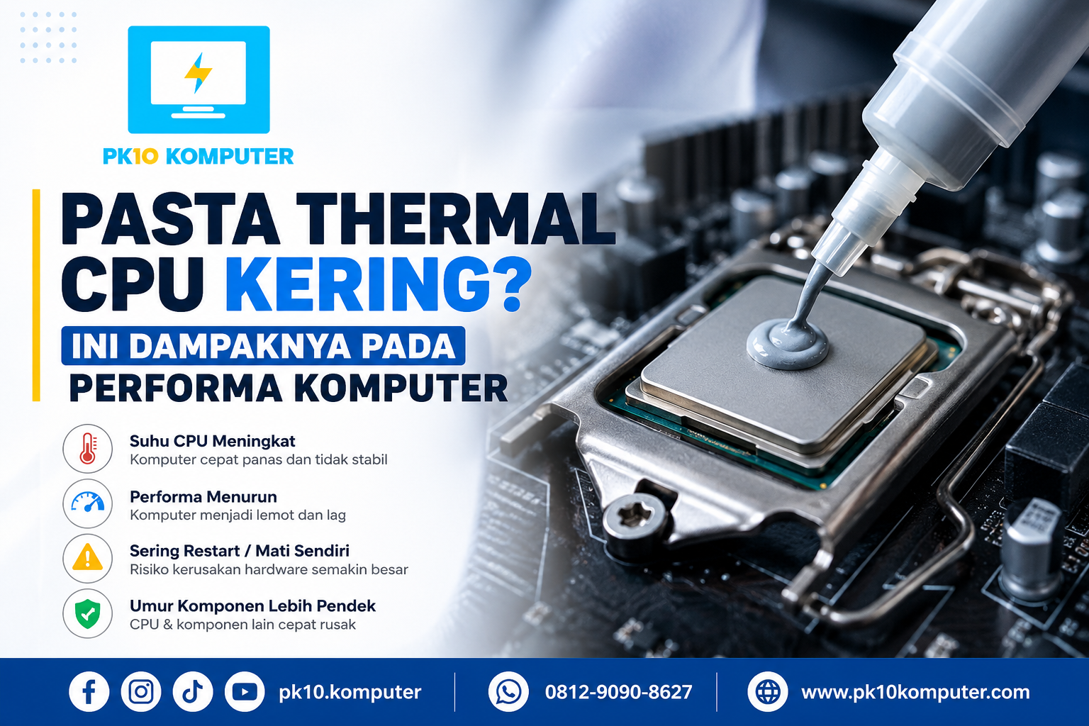 Pasta Thermal CPU Kering Ini Dampaknya pada Performa Komputer