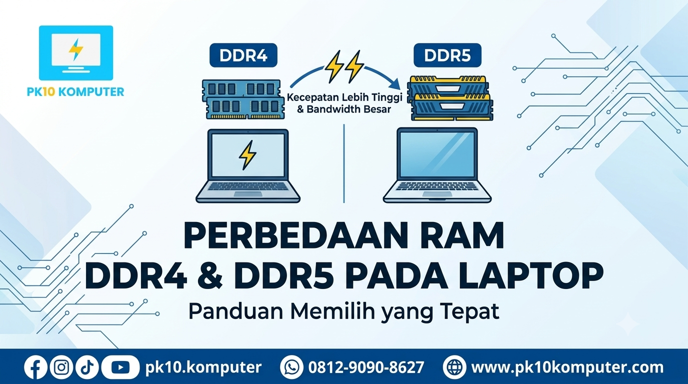 Perbedaan RAM DDR4 dan DDR5 pada Laptop