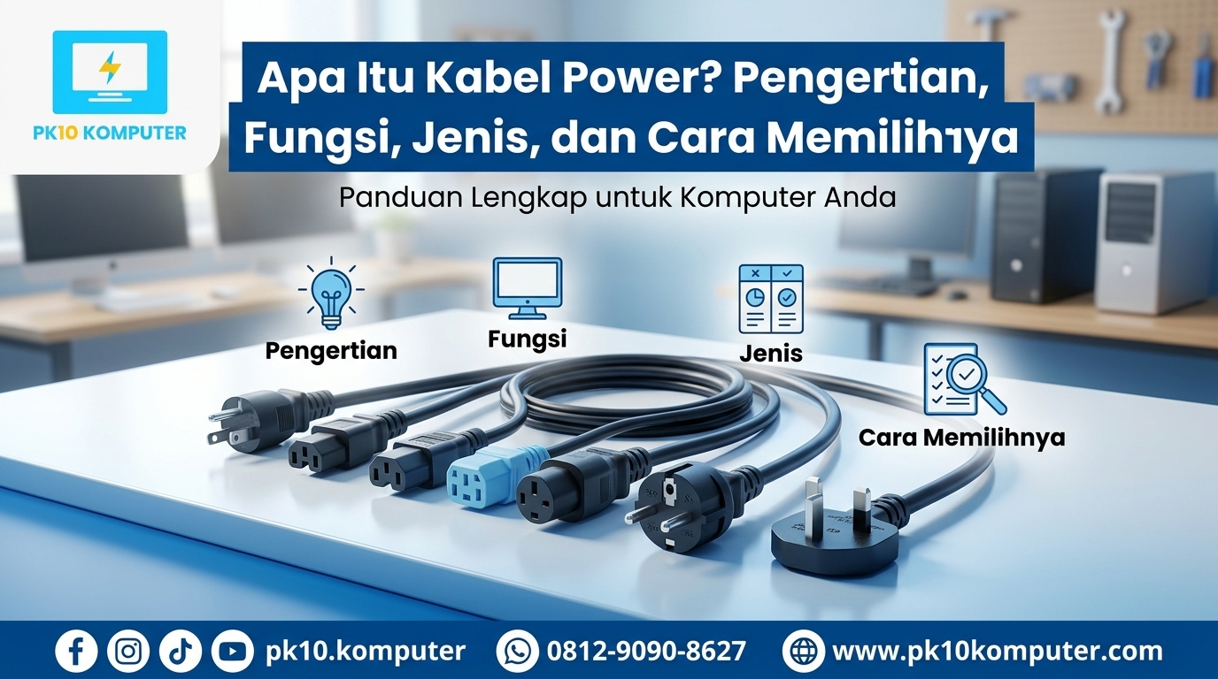 Apa Itu Kabel Power Pengertian, Fungsi, Jenis, dan Cara Memilihnya