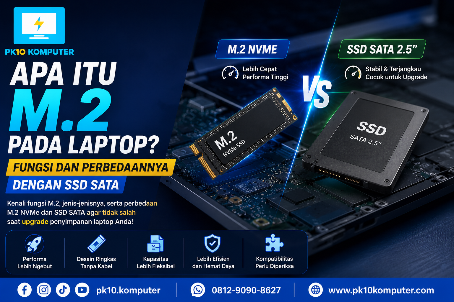 Apa Itu M.2 pada Laptop Fungsi dan Perbedaannya dengan SSD SATA