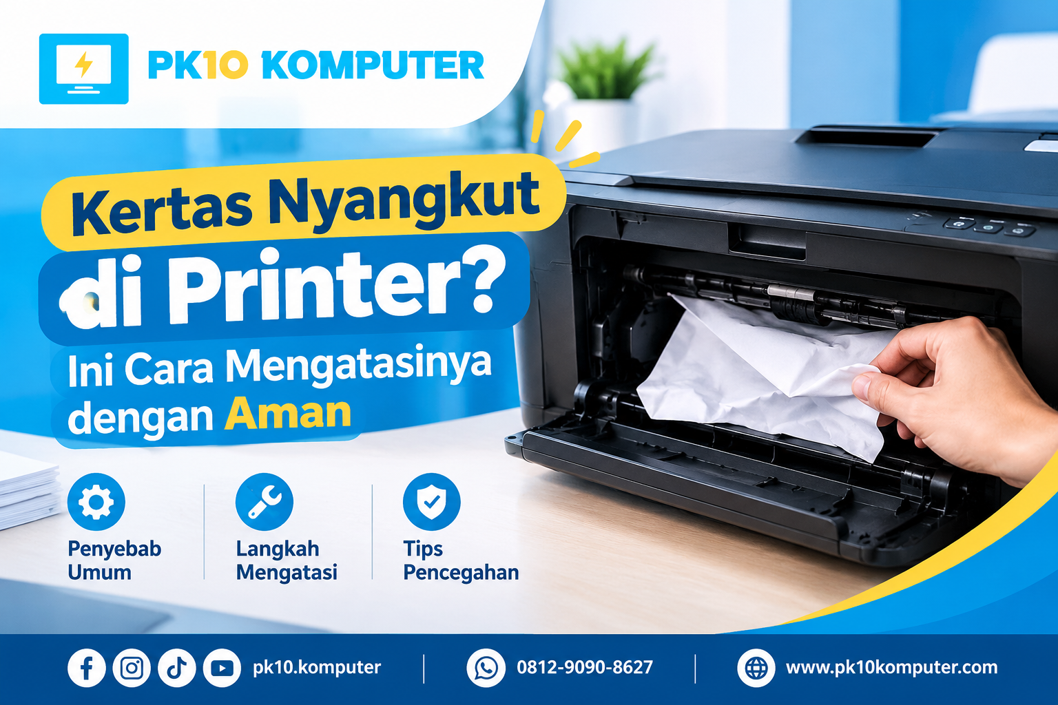 Kertas Nyangkut di Printer Ini Cara Mengatasinya dengan Aman
