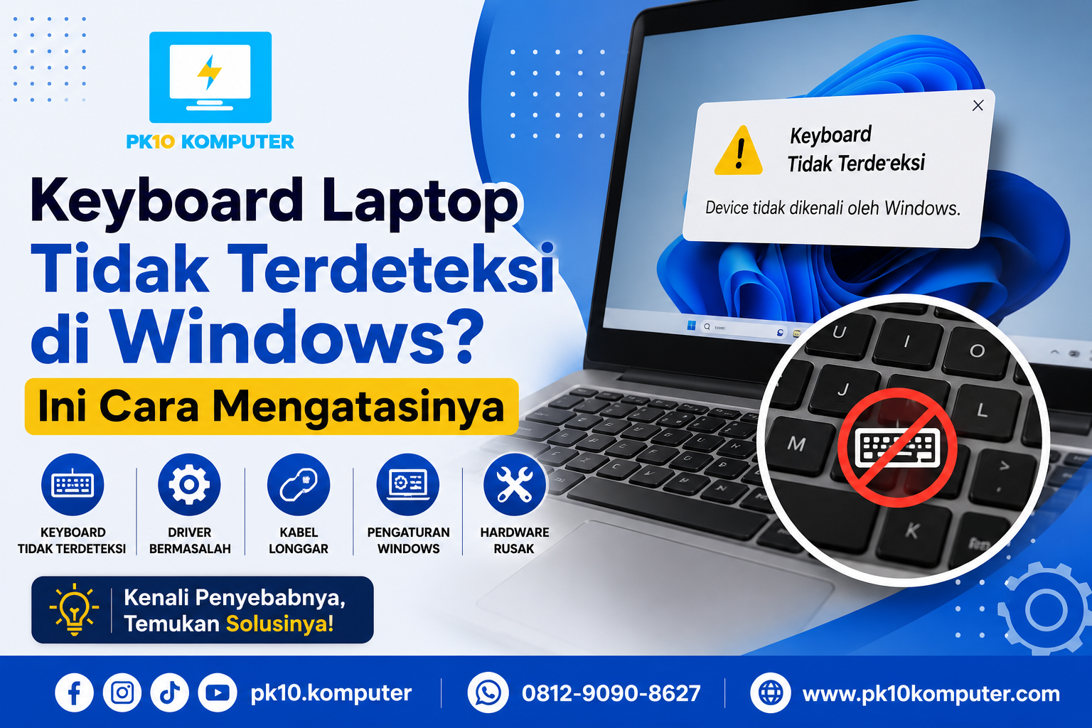 Keyboard Laptop Tidak Terdeteksi di Windows Ini Cara Mengatasinya