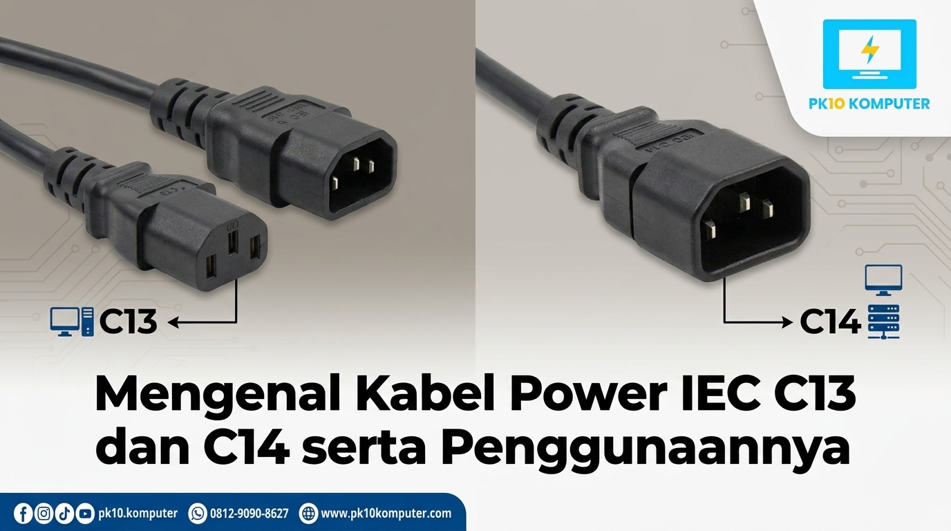Mengenal Kabel Power IEC C13 dan C14 serta Penggunaannya