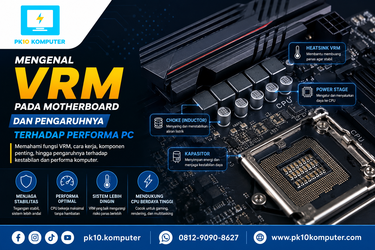 Mengenal VRM pada Motherboard dan Pengaruhnya terhadap Performa PC