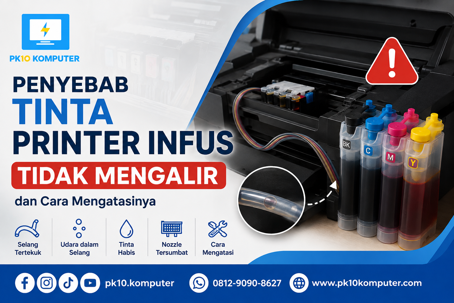 Penyebab Tinta Printer Infus Tidak Mengalir dan Cara Mengatasinya