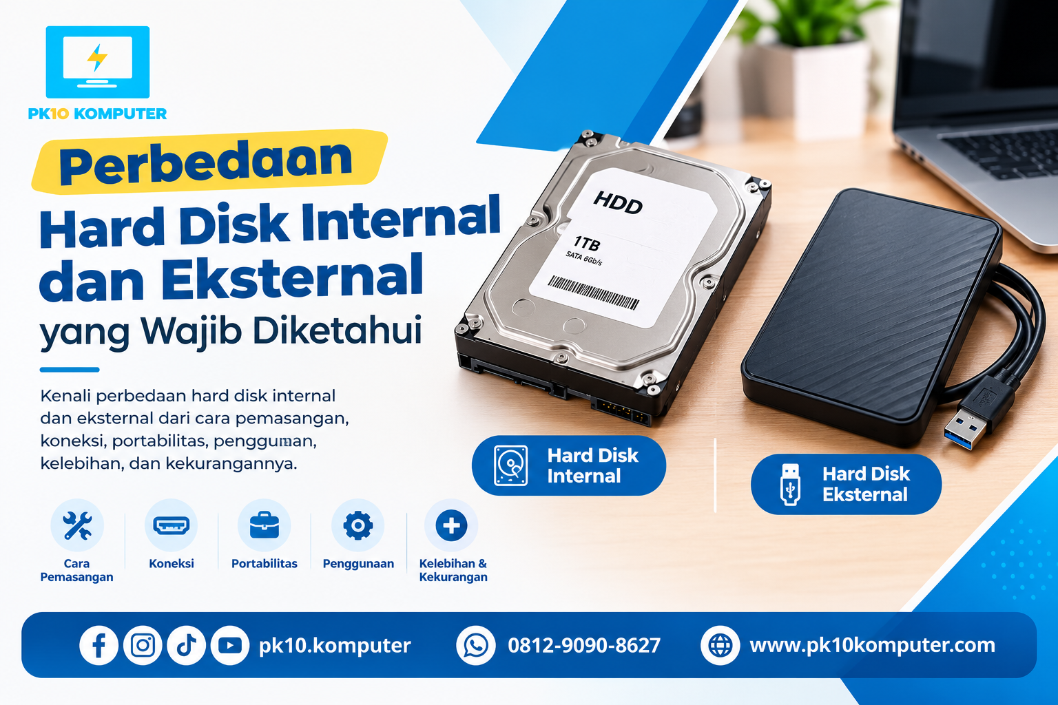 Perbedaan Hard Disk Internal dan Eksternal yang Wajib Diketahui