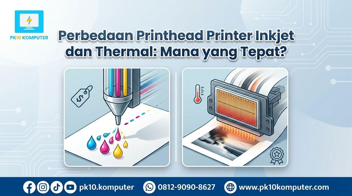 Perbedaan Printhead Printer Inkjet dan Thermal Mana yang Tepat