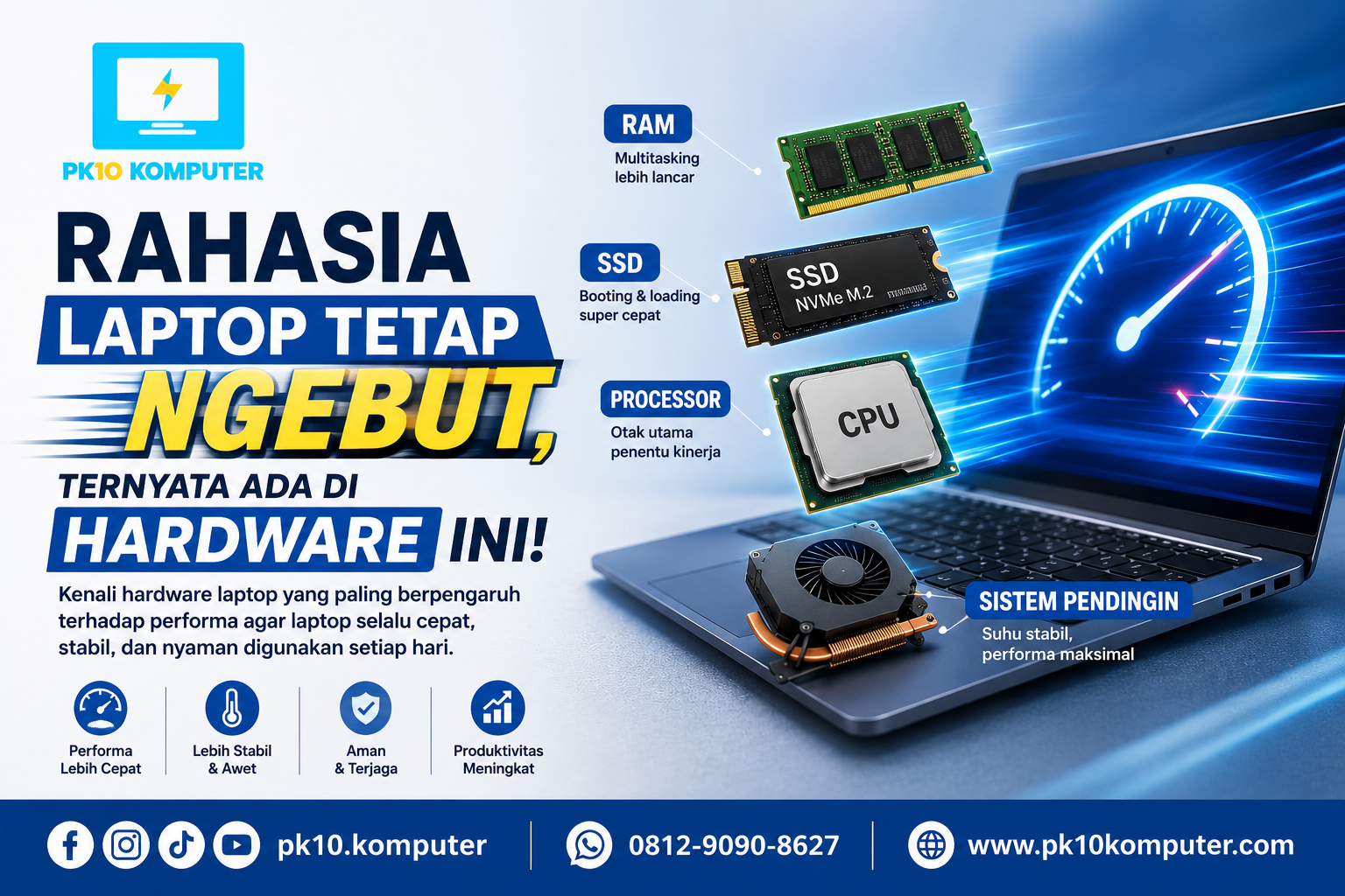 Rahasia Laptop Tetap Ngebut, Ternyata Ada di Hardware Ini!