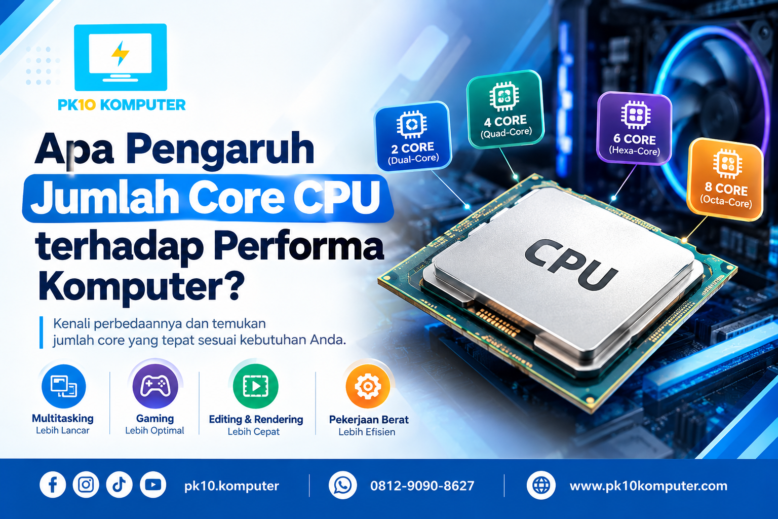 Apa Pengaruh Jumlah Core CPU terhadap Performa Komputer