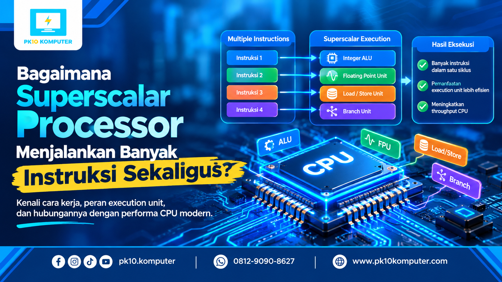 Bagaimana Superscalar Processor Menjalankan Banyak Instruksi Sekaligus
