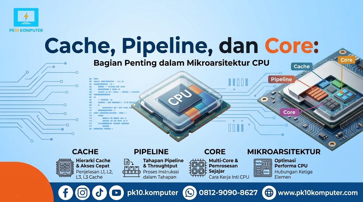 Cache, Pipeline, dan Core Bagian Penting dalam Mikroarsitektur CPU