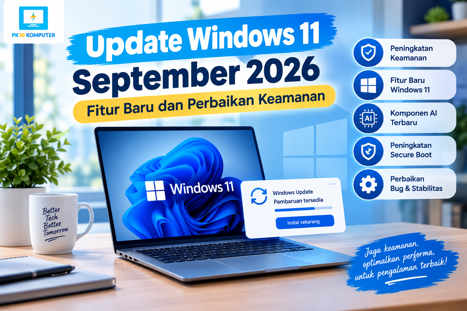 Update Windows 11 September 2026 fitur baru dan perbaikan keamanan