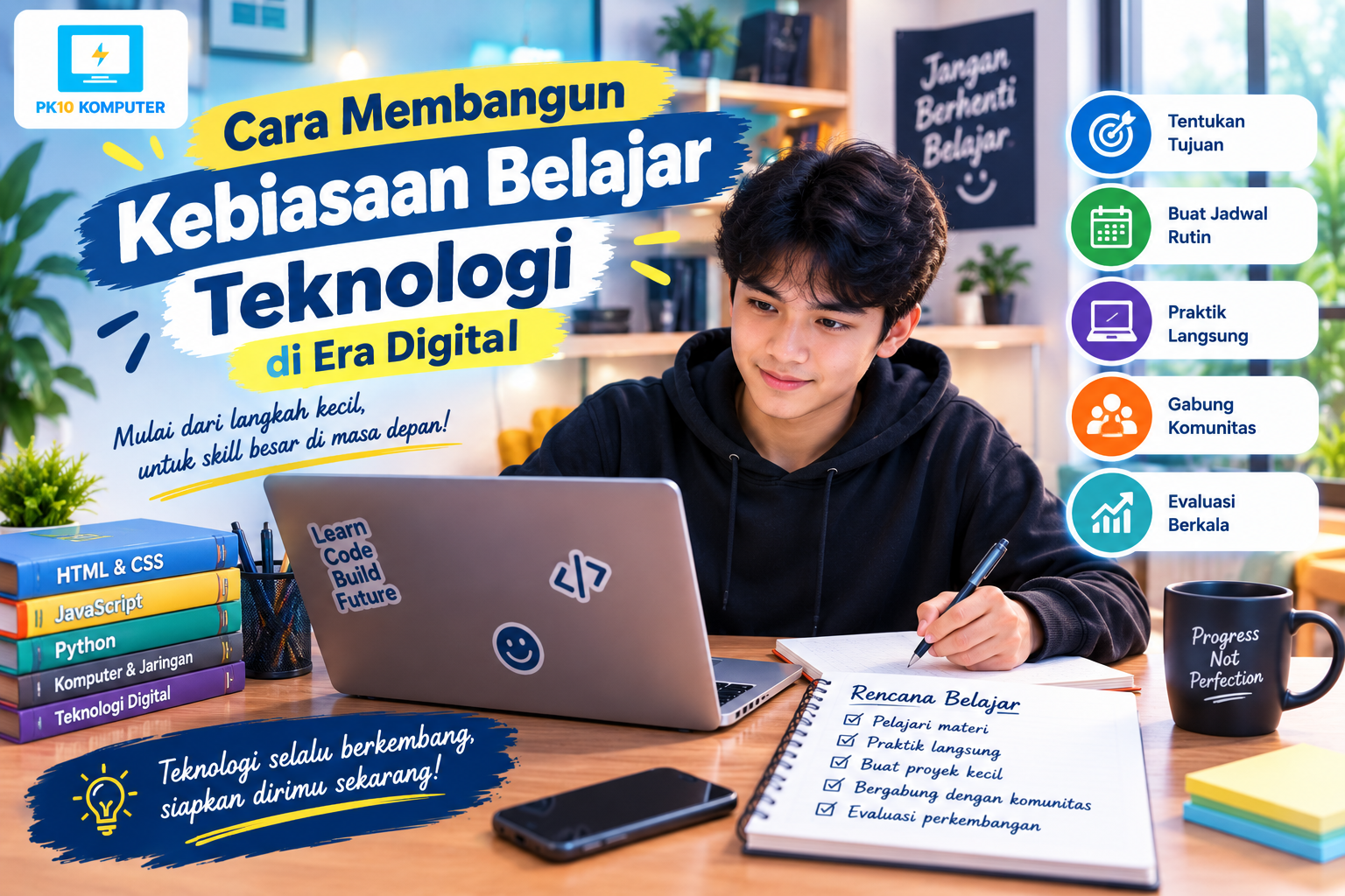 Cara membangun kebiasaan belajar teknologi di era digital