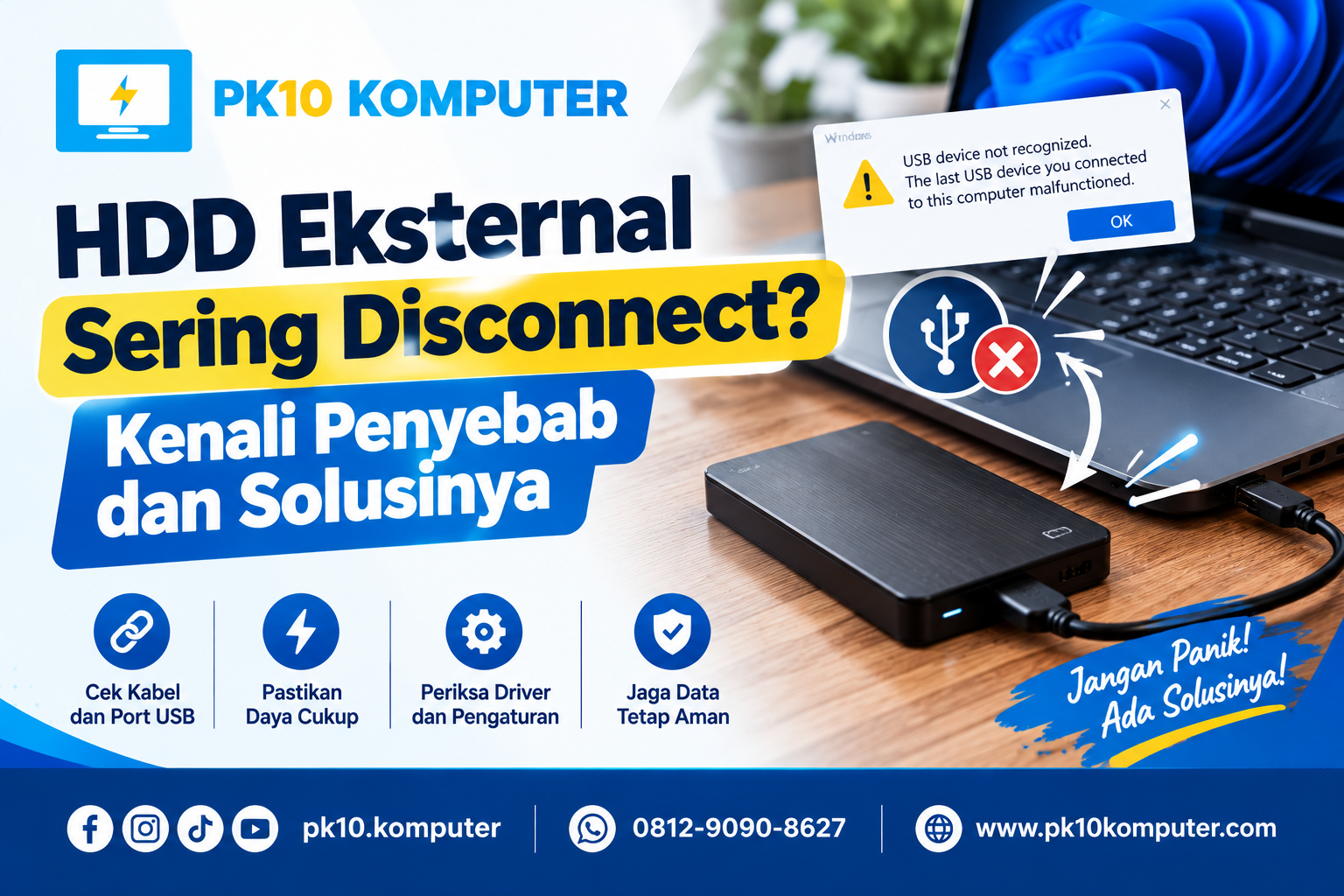 HDD Eksternal Sering Disconnect Kenali Penyebab dan Solusinya