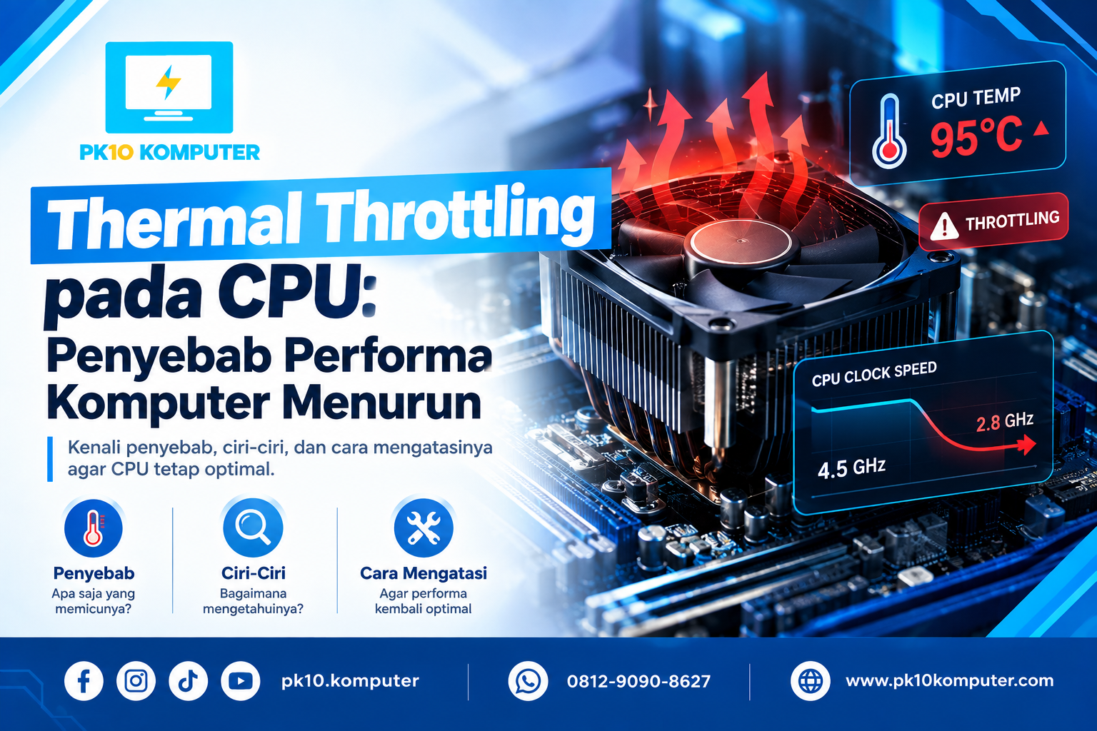 Thermal Throttling pada CPU Penyebab Performa Komputer Menurun