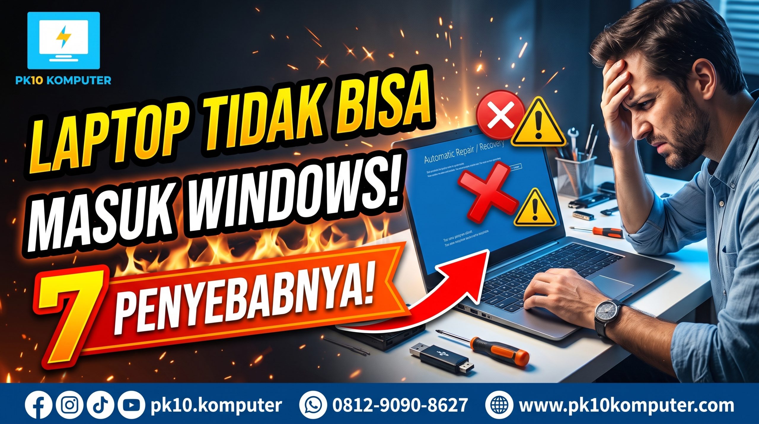 Laptop Tidak Bisa Masuk Windows 7 Penyebabnya