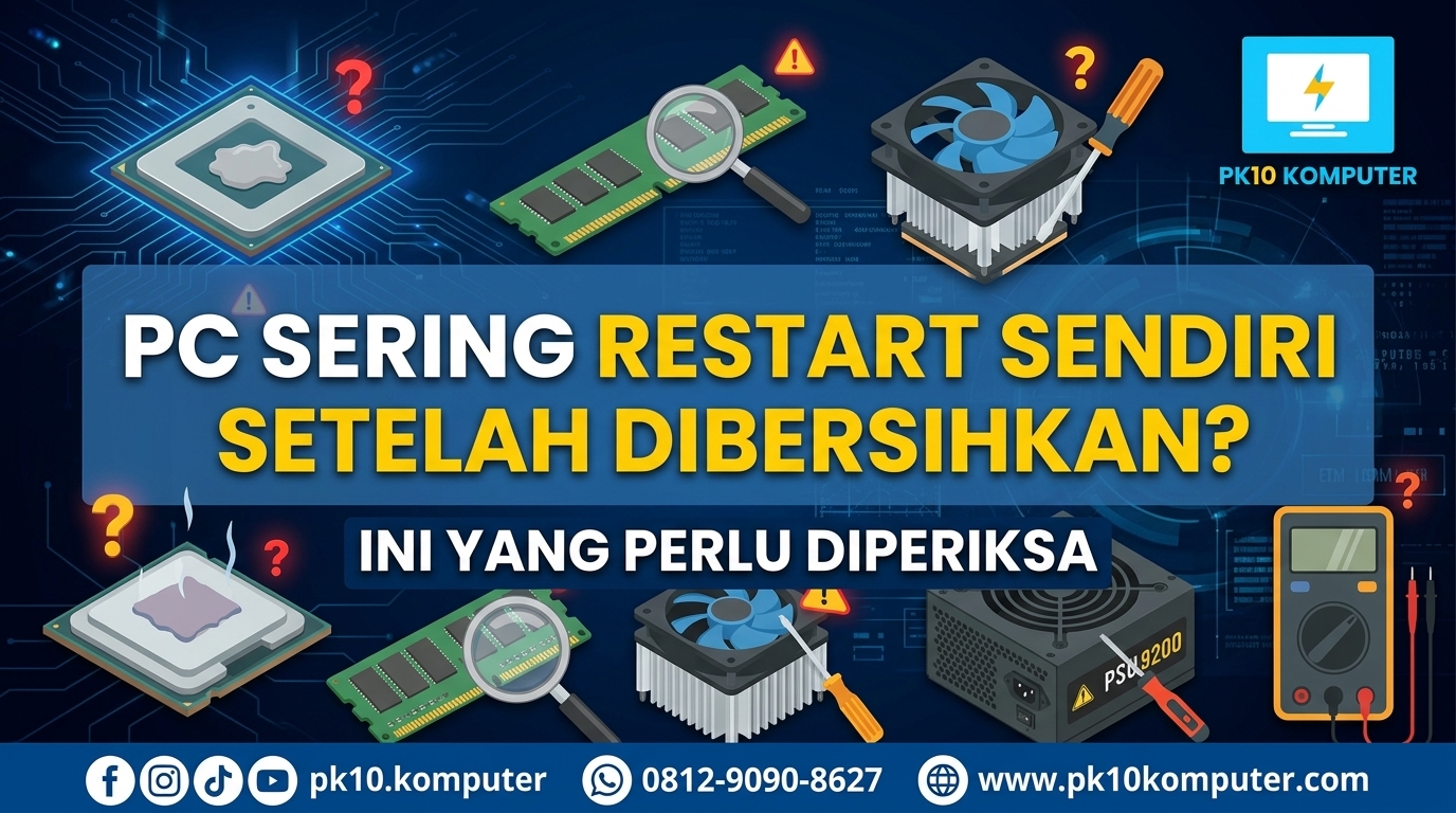 PC Sering Restart Sendiri setelah Dibersihkan Ini yang Perlu Diperiksa