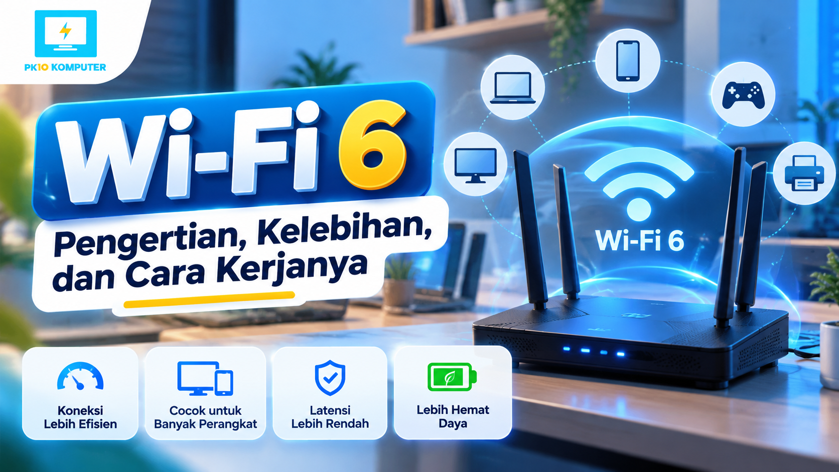 Wi-Fi 6 pengertian kelebihan dan cara kerjanya