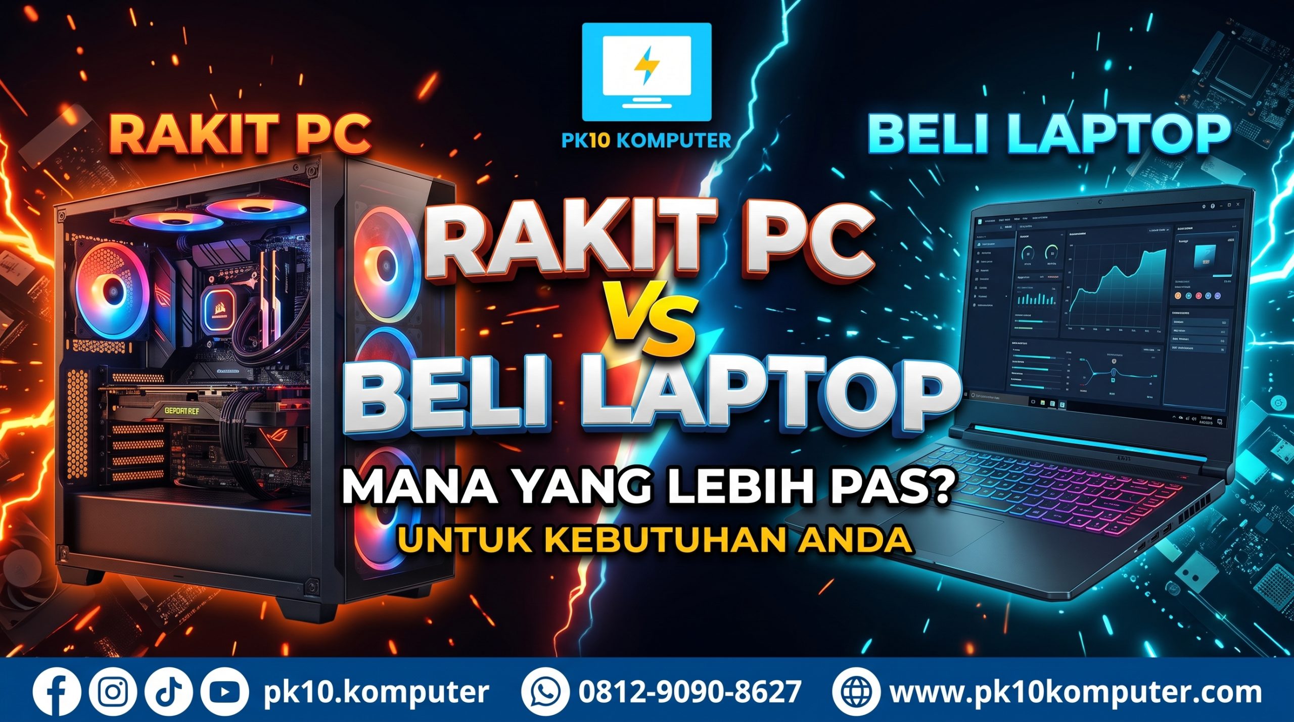 Rakit PC vs Beli Laptop Mana yang Lebih Pas untuk Kebutuhan Anda