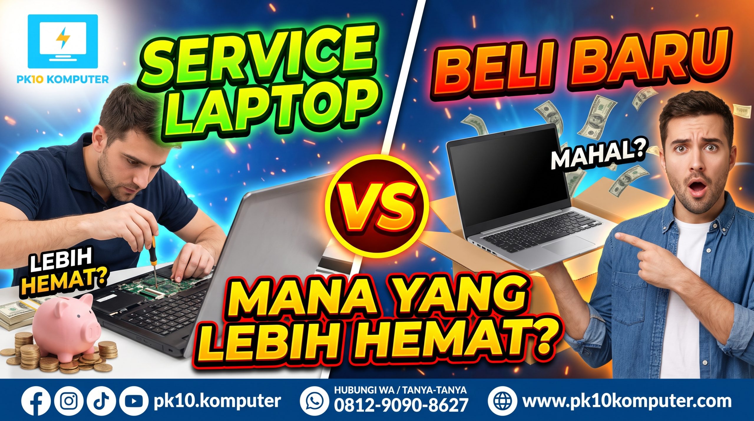 Service Laptop vs Beli Laptop Baru: Mana yang Lebih Hemat?