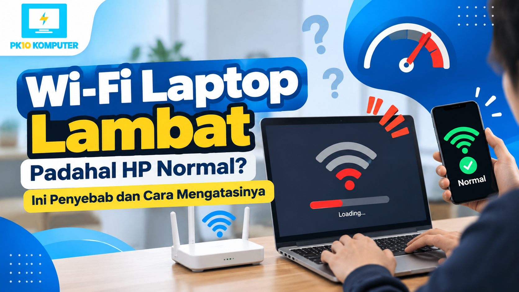 Wi-Fi laptop lambat