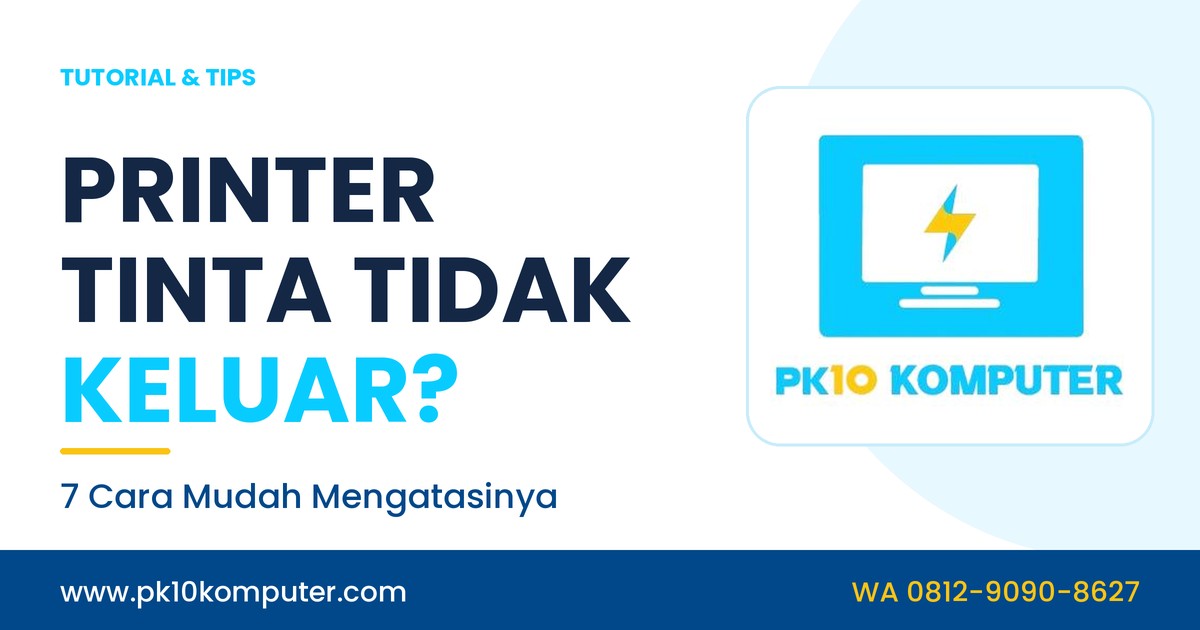 printer tinta tidak keluar hasil cetak kosong.