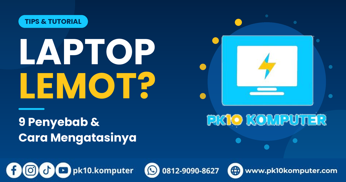 laptop lemot dengan penggunaan disk 100 persen di Task Manager